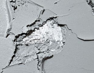 Obraz premium Removed layer trace on construction surface
