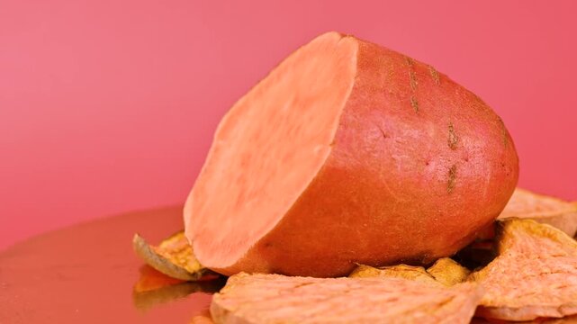  video of a baked sweet potato