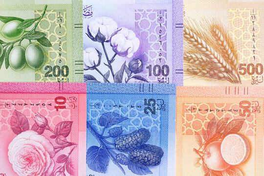 Syrian money - pound a background
