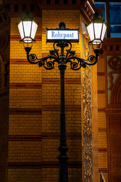 Vintage Rohrpost Lamp