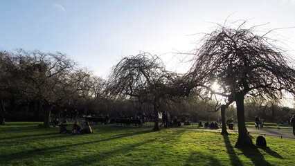 Dublin, Ireland.  St. Stephen's Green is a garden square and public park located in the city centre. The current landscape of the park was designed by William Sheppard.