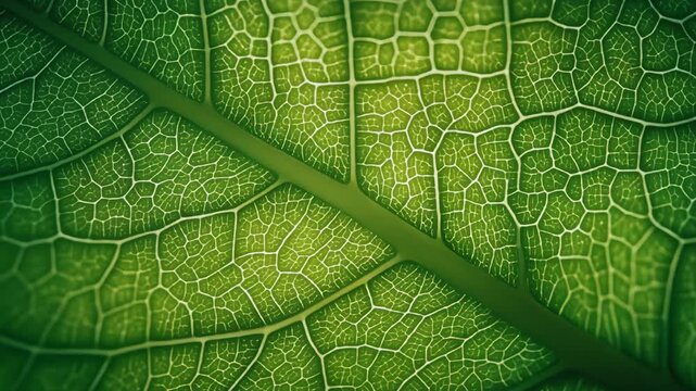 Close-up of green leaf texture.