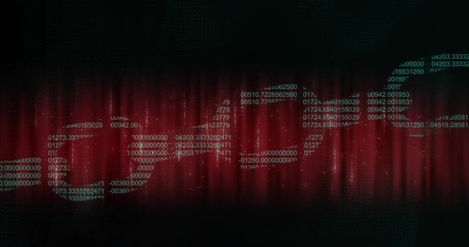 Animation of security chain and data processing