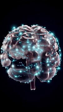 Medical Imaging Of Neural Synapses And Brain Communication Routes. Analyzing Cortical Pathways And Synaptic Signals Through Advanced Neural Interface Visualization Methods