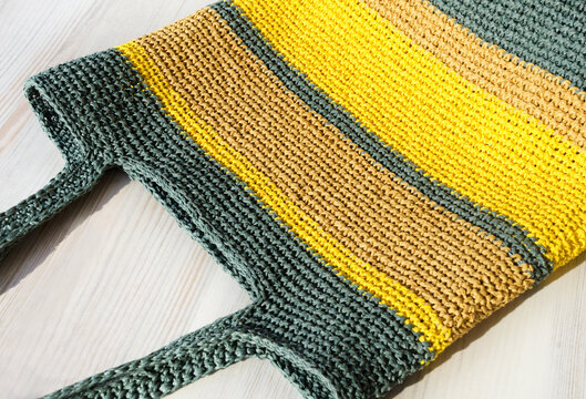 Eco bag made of raffia.