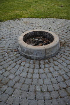 Place for a bonfire n the yard