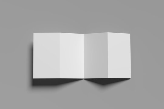 Corporate Fourfold Brochure Mockup Set Elegant Print Presentation