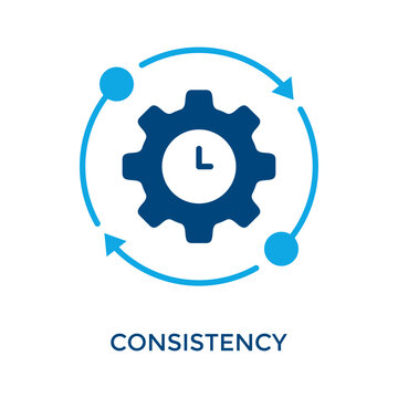 Consistency Icon Dual Tone Style. Vector Illustration For Graphic Design