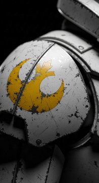 Star Wars Stormtrooper Helmet Closeup.