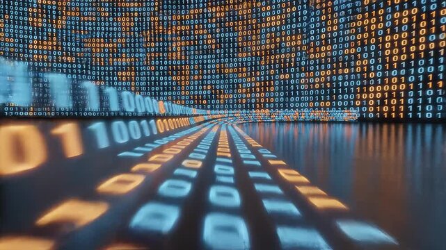 Digital binary code corridor