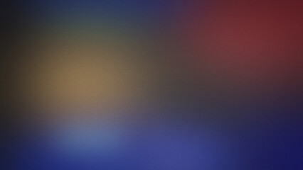 Fototapeta premium Grainy blurred gradient background with deep black blue and dark red tones featuring soft light transitions and a subtle noise texture overlay