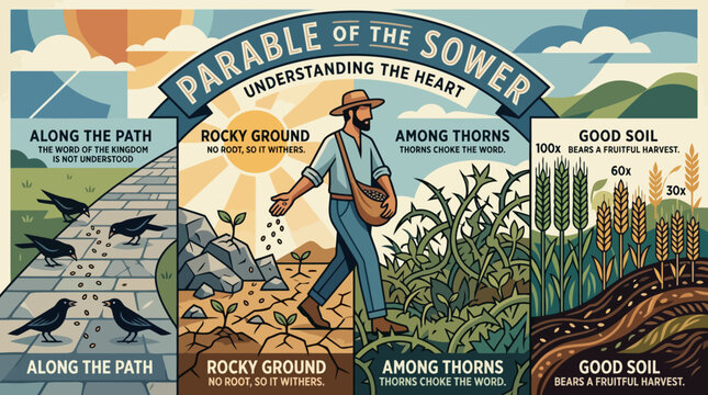 Parable of the Sower Understanding the Heart Religious Allegory.