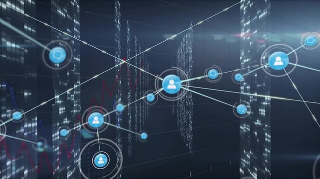 The team is using digital devices to process data and connect with others online