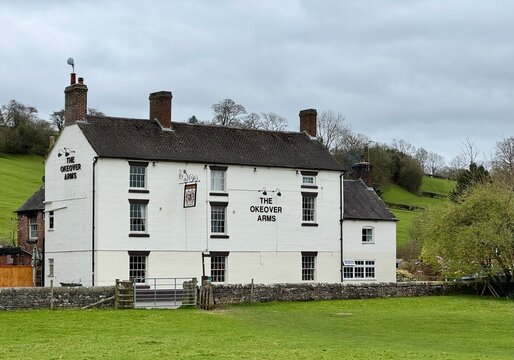 The Okeover Arms Public House, Mappleton, Ashbourne, England, UK. March 2026. 