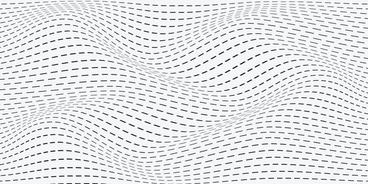 simple black small dash line wave pattern for banner poster background.