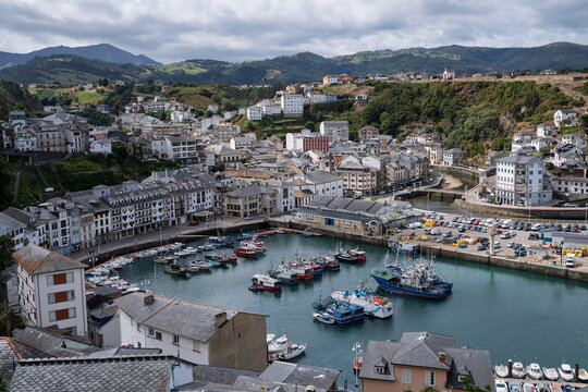 Luarca port in Asturias, North Spain
