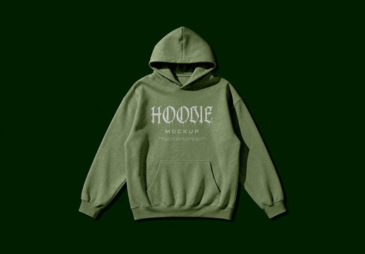 Pullover Hoodie Mockup with Front Print
