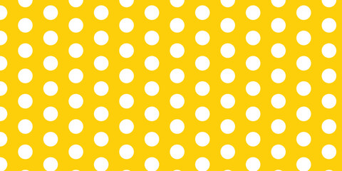 simple white dot pattern on yellow for banner poster background. © kowsar