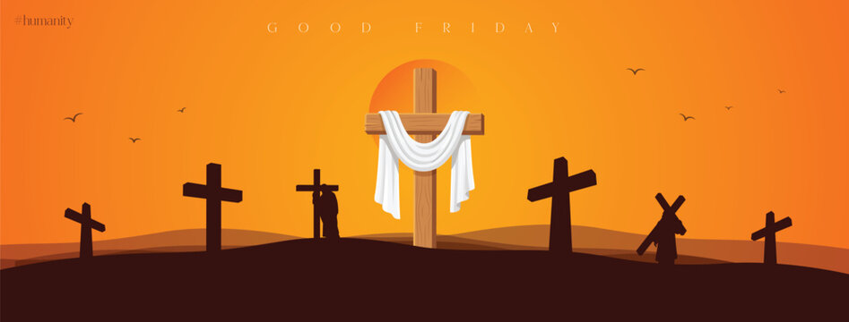 Good Friday Peace of Holy Week Social Media Post, Web Banner, Status, Story