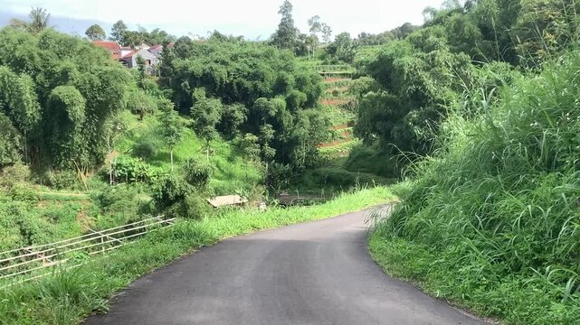 rural environment landscape countryside indonesian village west java village life tropical rural