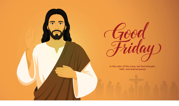 Good Friday Peace of Holy Week Social Media Post, Web Banner, Status, Story