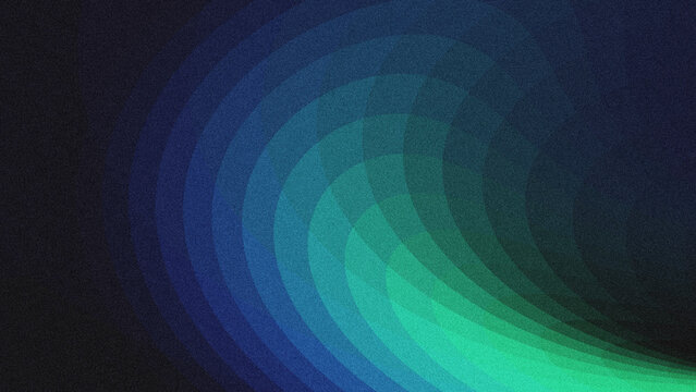 A modern abstract background featuring smooth gradient waves transitioning from deep navy blue to fresh mint green, with a subtle grainy texture and noise effect.