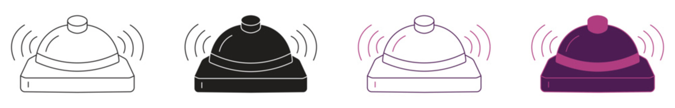 Buzzer icon set , vector illustration.