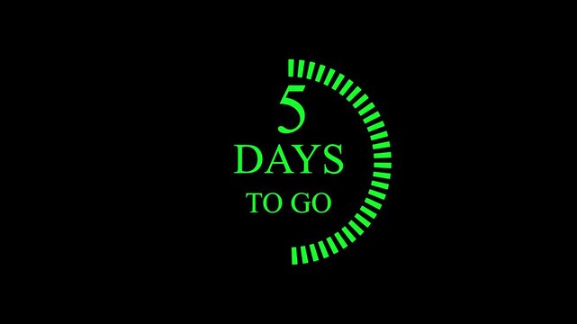 9 days to go, 9 days count animation, 9 days in a month, 9 days left count time display with numbers. business, sale, promotion concept. number of days left until special events, sale 4k video