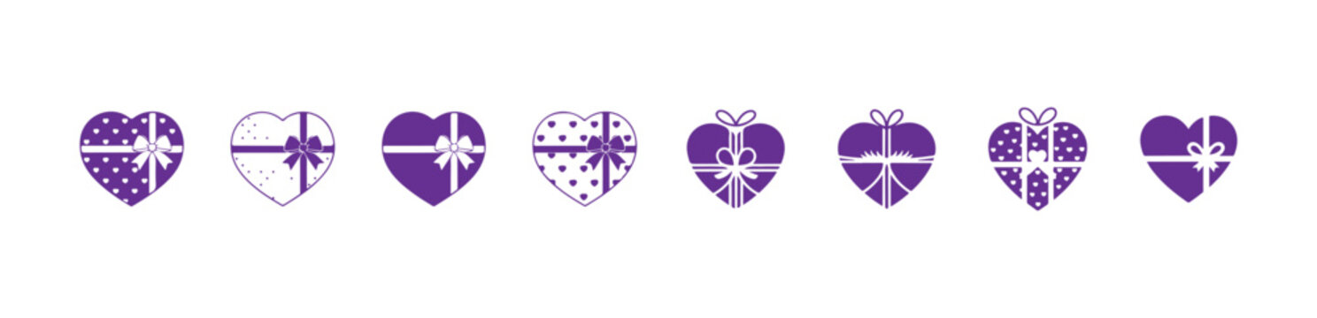 Gift card outline icon set coupon voucher pictogram bonus or discount symbol credit bank card present