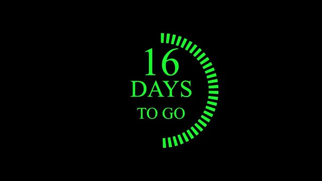 31 days to go, 31 days count animation, 31 days in a month, 31 days left count time display with numbers. business, sale, promotion concept. number of days left until special events, sale 4k video