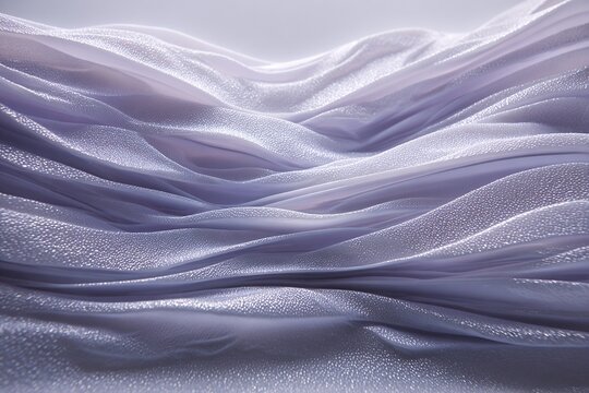 Matte acrylic with embossed linear pattern and local light refraction, muted lavender cool gray abstract background
