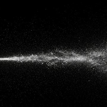 Abstract dark particles flowing and dissolving across the visual plane, symbolizing decay, memory, time, and inevitable impermanence, conceptual, future, flux