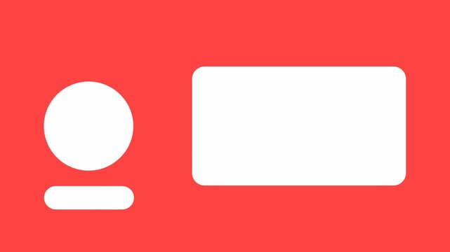 Animated end screen channel with red background and simple theme. Suitable for all content