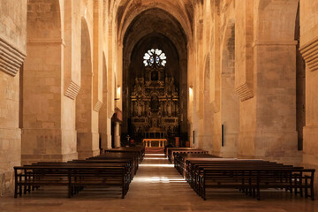 Obraz premium Church Santes Creus Monastery. Tarragona Province, Spain.
