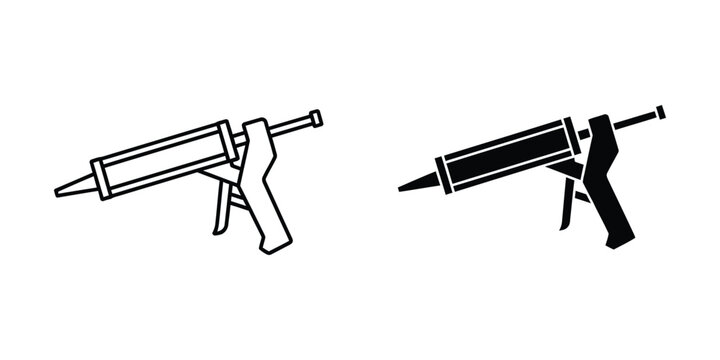 Comparison of two different caulk gun designs for construction and repair work