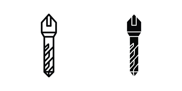 Comparison of two different types of drill bits used for various drilling tasks