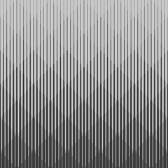 Fototapeta premium Minimal geometric pattern of vertical lines forming a wave-like zigzag design in monochrome gray tones, clean and seamless
