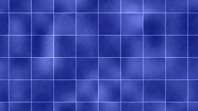 Blue abstract grid animation with soft texture and glowing lines. Seamless loop background perfect for technology, data visualization, digital interface, and modern presentations.
