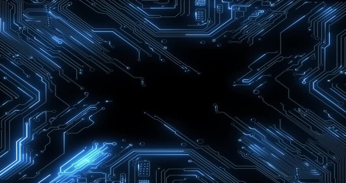 Animated technological background