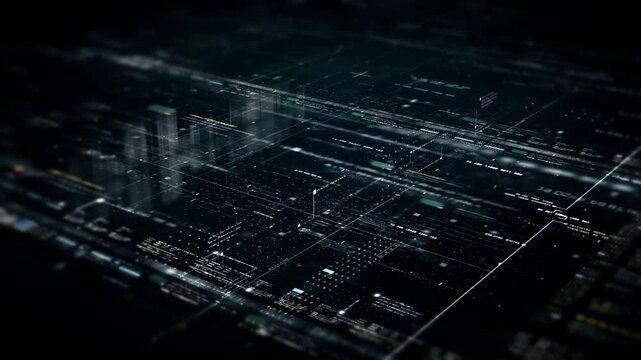 Animated technological background