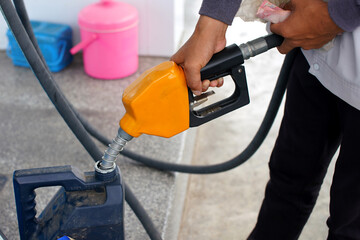 gas pump nozzles © K.Pornsatid