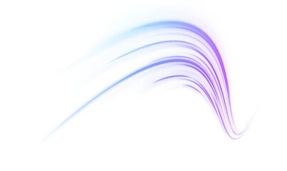 Liquid neon trail twists across abstract vector background. Flowing wavy curves illustrate speed and digital motion. Perfect PNG for tech, futuristic, or cyberspace design. © Vitalii