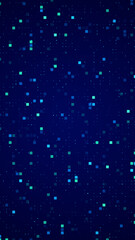 Obraz premium abstract blue background with shapes and dots pattern, technology and ai futuristice science vertical social media background