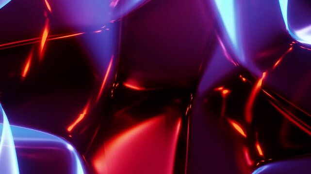 Animated abstract colored glass background