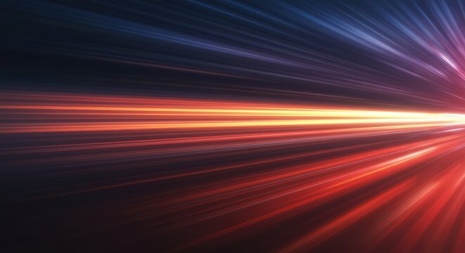 Abstract visualization showing rapid acceleration and continuous forward movement, depicting the accumulation of force and unstoppable progress, inertia, potential, finance