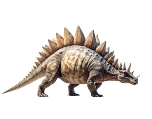 Fototapeta premium Stegosaurus dinosaur isolated on transparent background