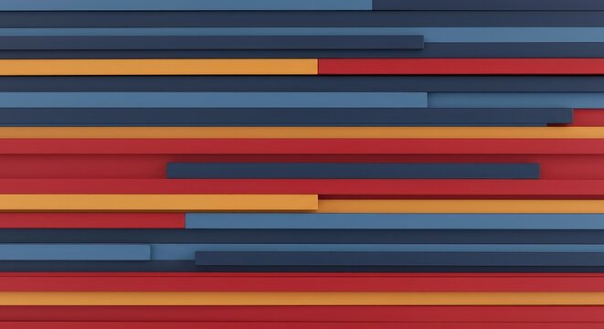 Dynamic geometric background featuring layered color blocks shifted horizontally, creating an unsettling visual displacement effect, layered, futuristic, broken