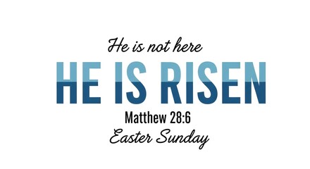 Obraz premium easter sunday text poster