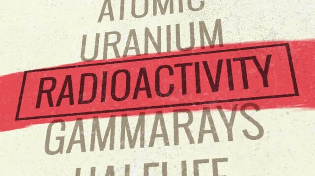 Radioactivity 3D Scrolling Title Animation