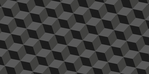 Obraz premium Illustration squares seamless geometric pattern with cubic shapes. Abstract geometric triangle background mosaic wallpaper.